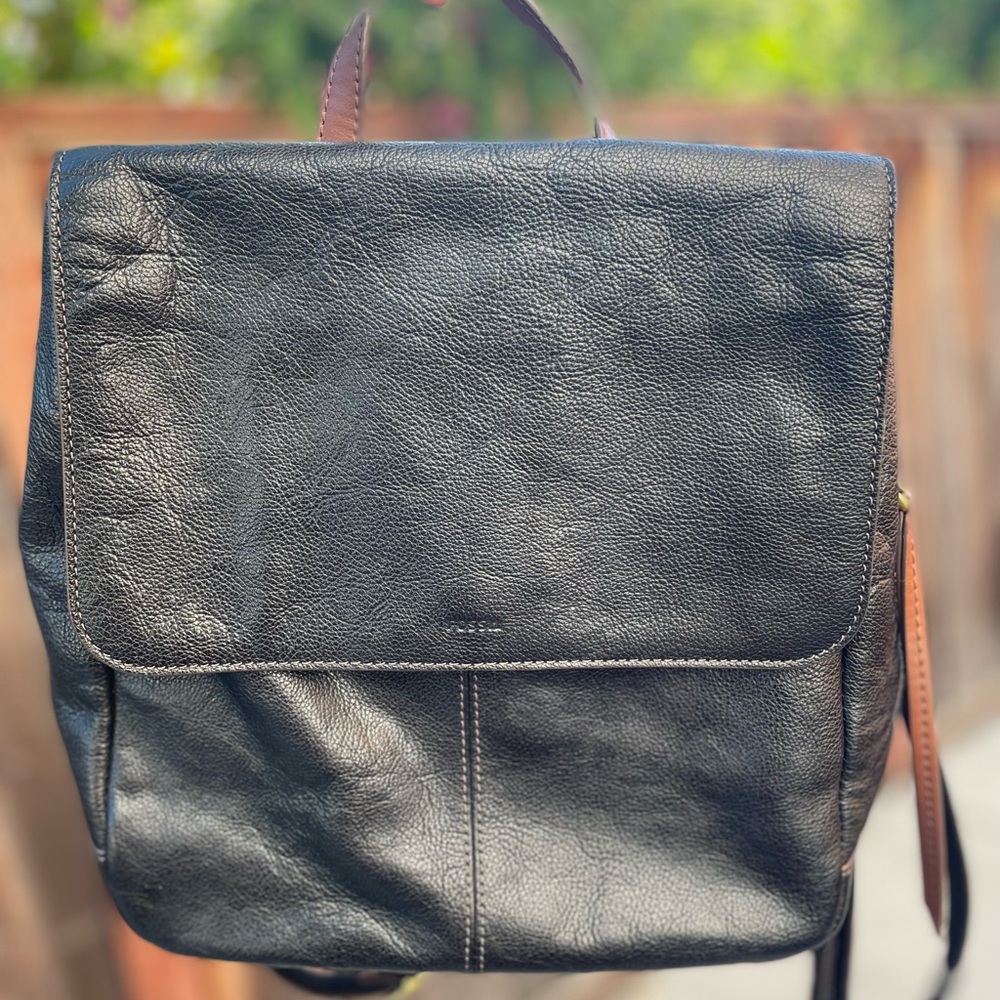 Fossil Claire Backpack Black